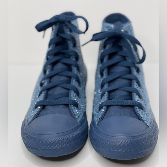 New custom Chuck Taylor high top converse size 7 - Picture 2 of 4
